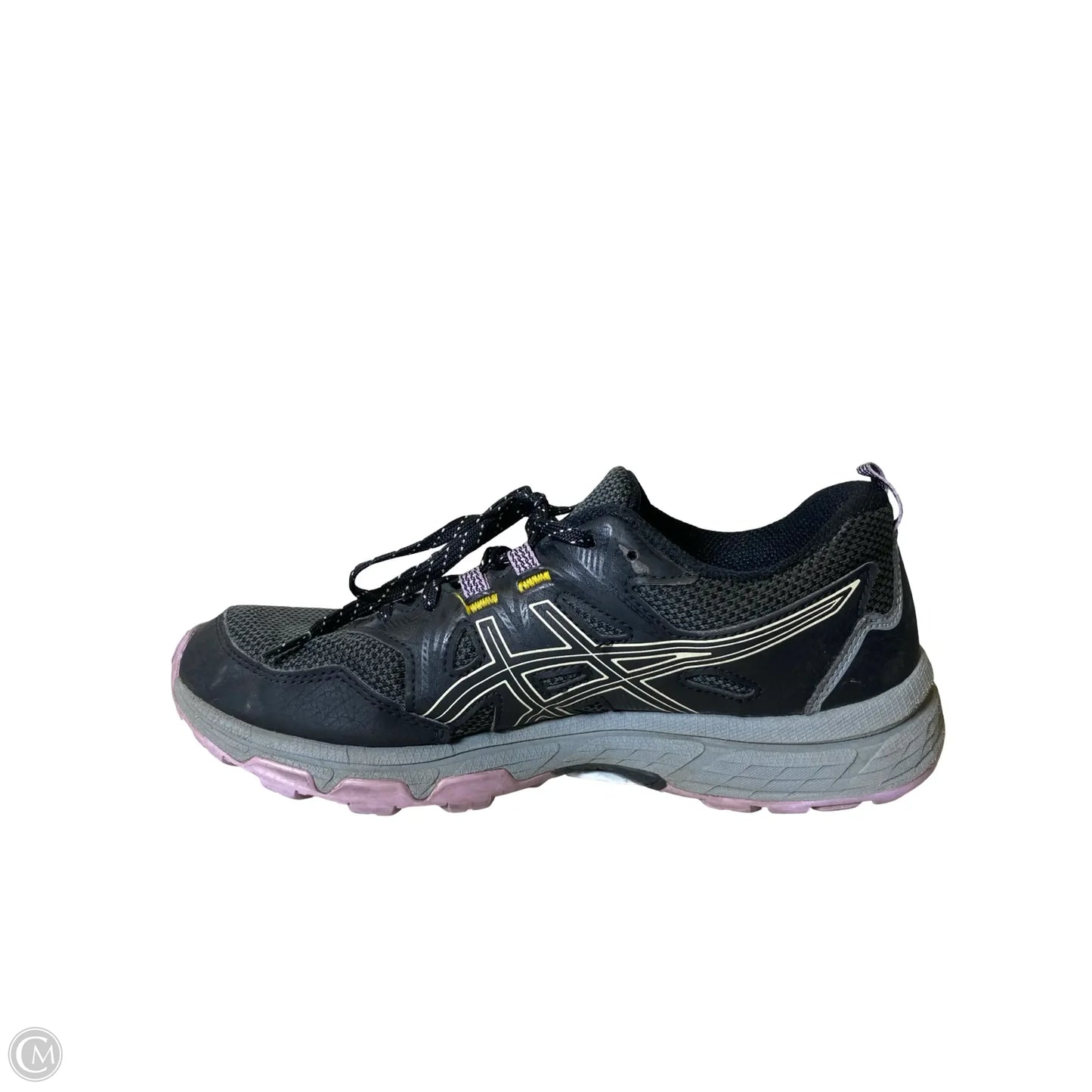Shoes Athletic By Asics In Black & Purple, Size: 8