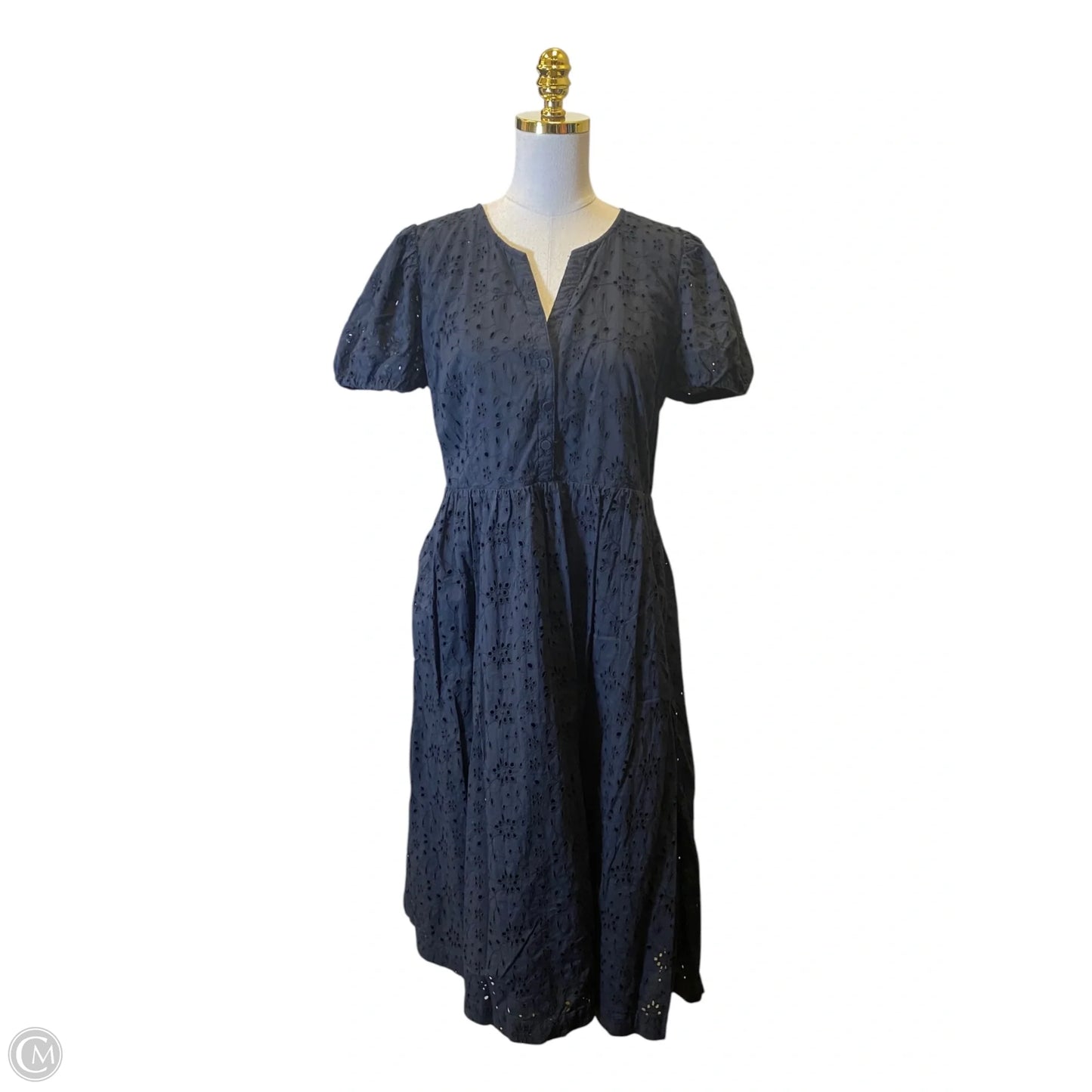 Dress Casual Maxi By J. Crew In Black, Size: L