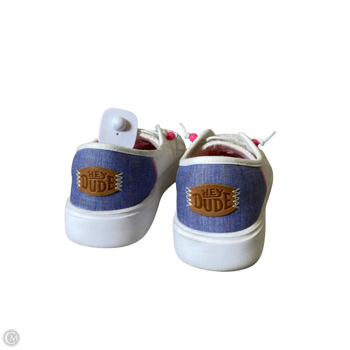 Shoes Sneakers By Hey Dude In Blue & Pink, Size: 8