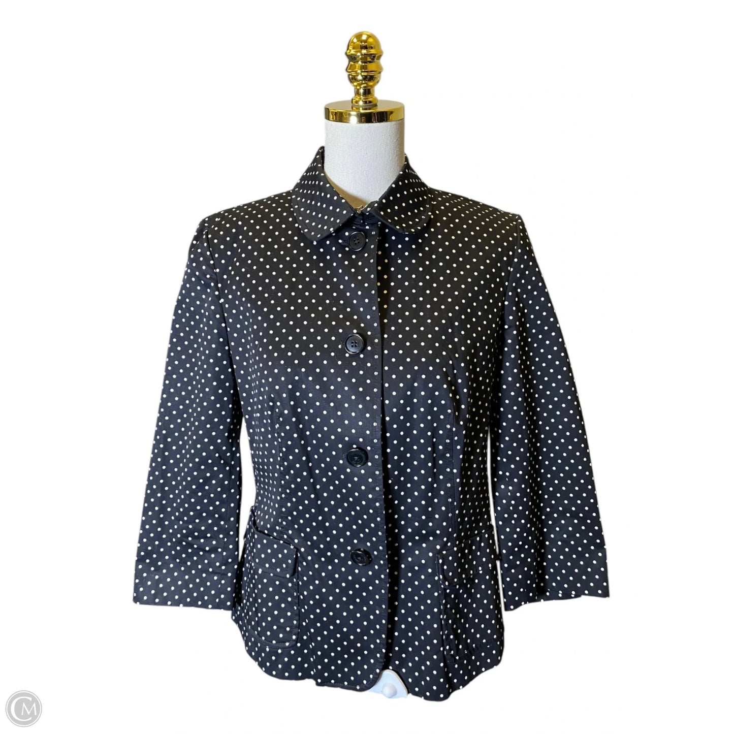 Blazer By Talbots In Polkadot Pattern, Size: L