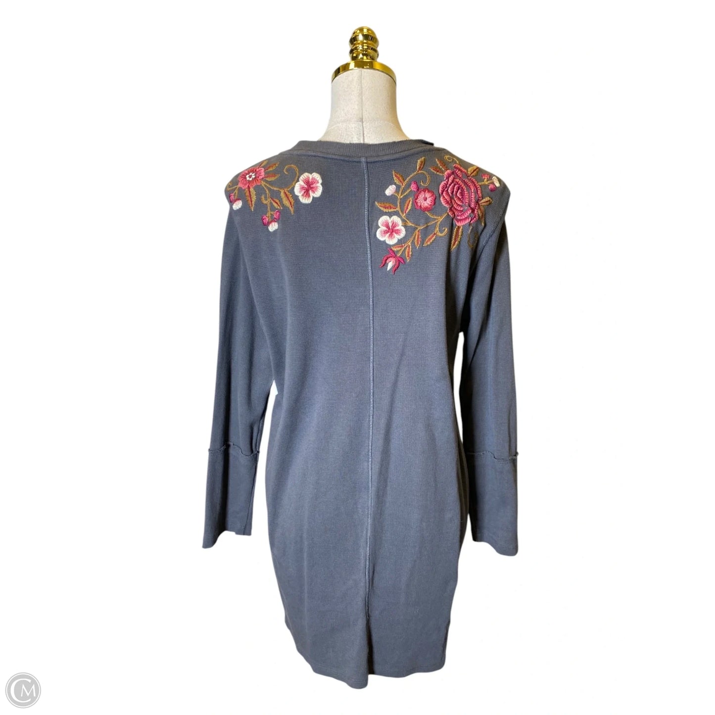 Top Long Sleeve By Clothes Mentor In Grey, Size: L