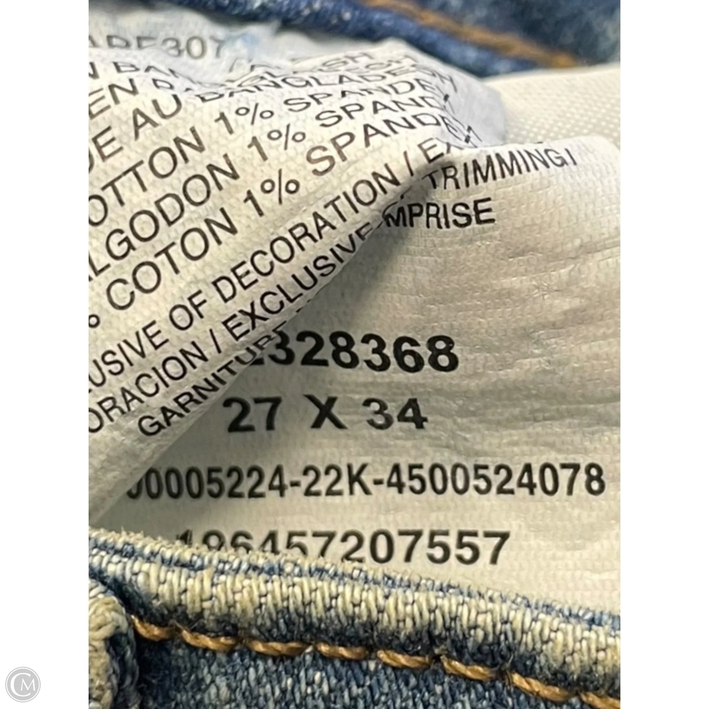 Jeans Boot Cut By Wrangler In Blue Denim, Size: 4
