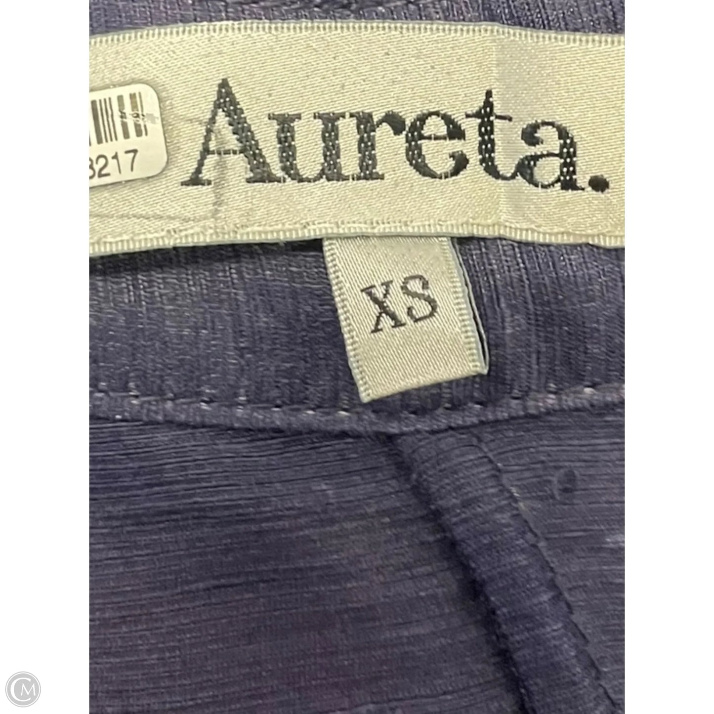Blouse Short Sleeve By Clothes Mentor In Navy, Size: Xs