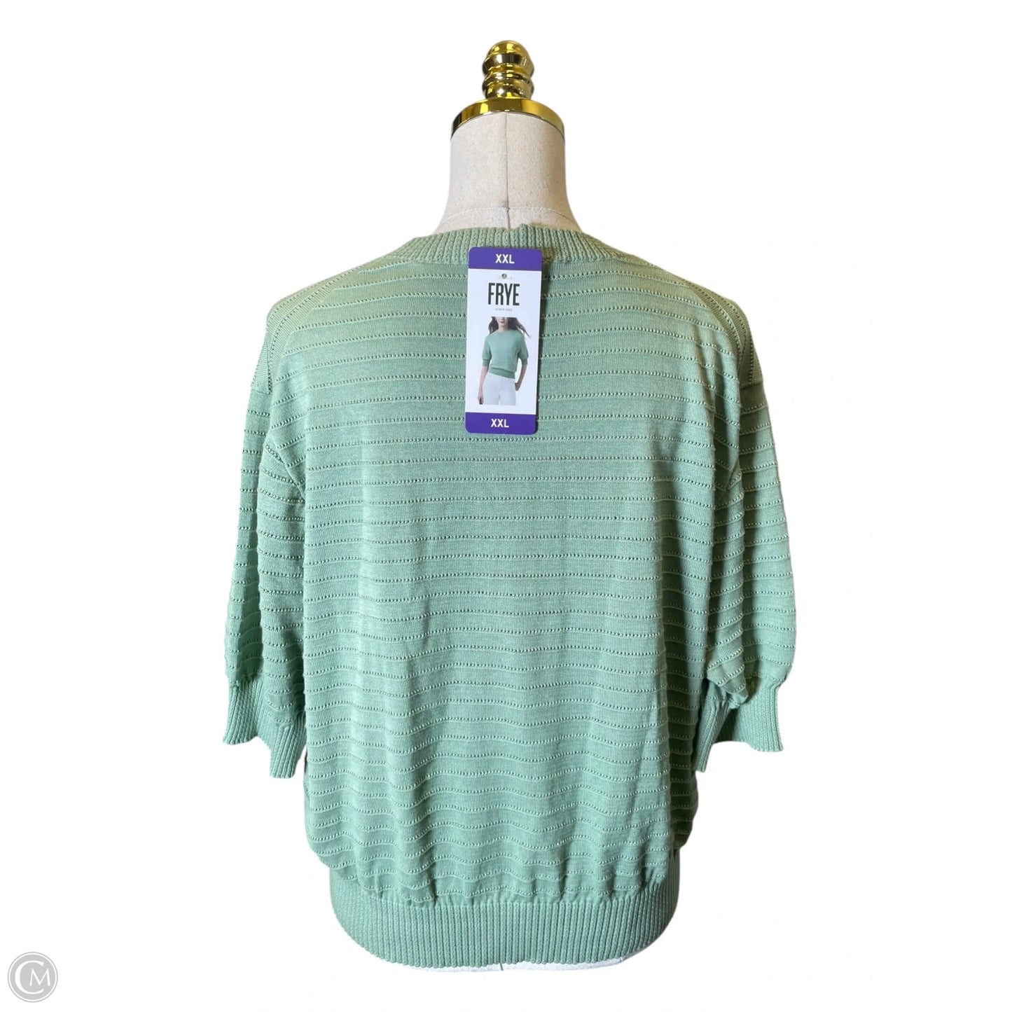Sweater Designer By Frye In Green, Size: Xxl