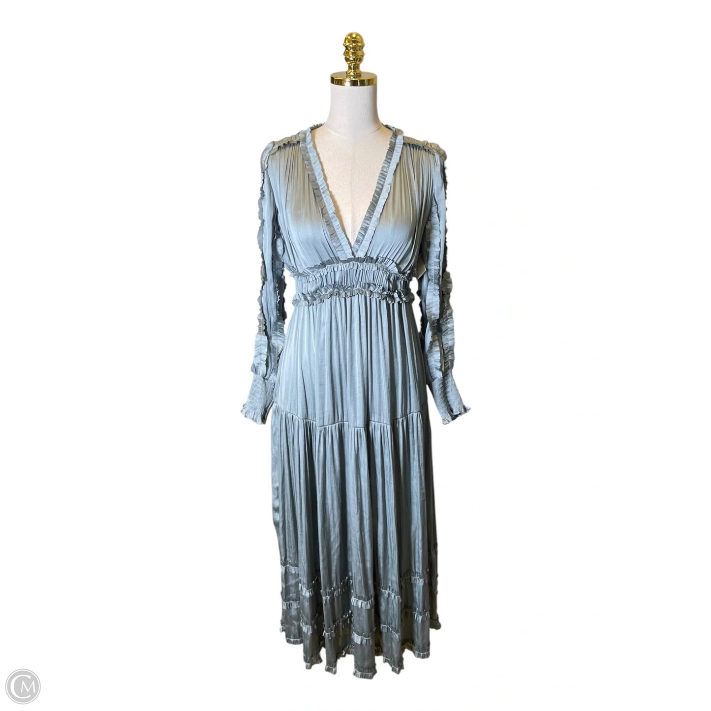Dress Casual Midi By Clothes Mentor In Blue, Size: M