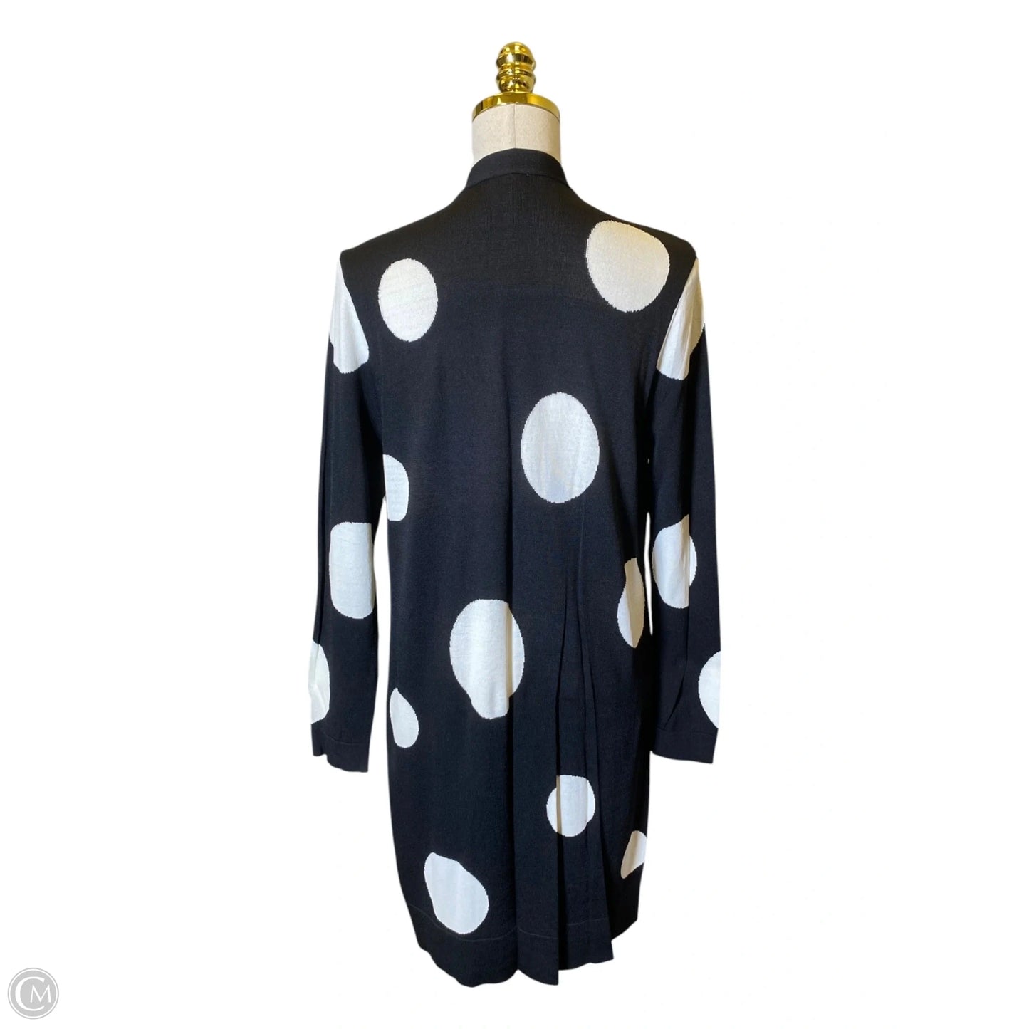 Cardigan By Chicos In Black & White, Size: M