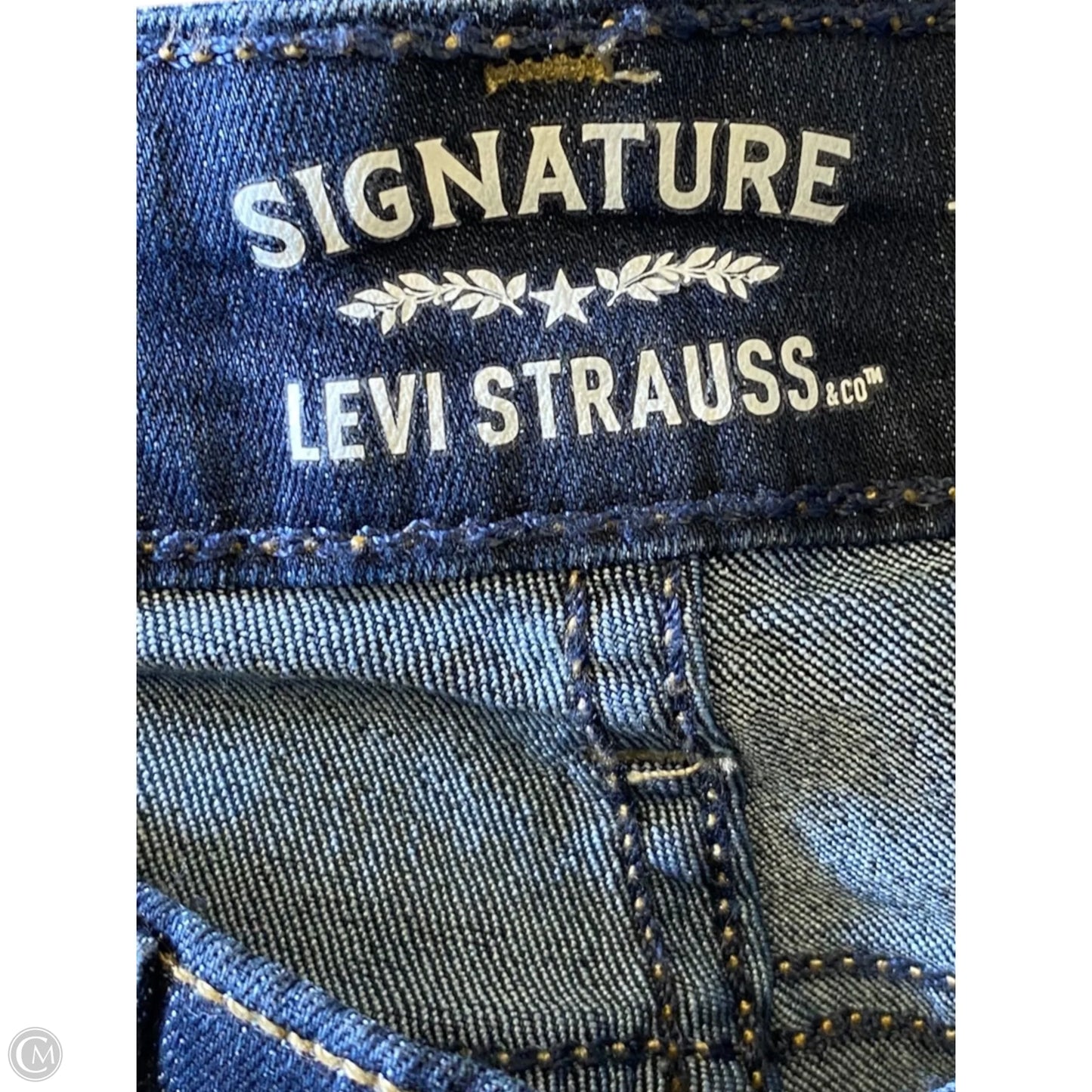 Jeans Boot Cut By Levis In Blue Denim, Size: 12