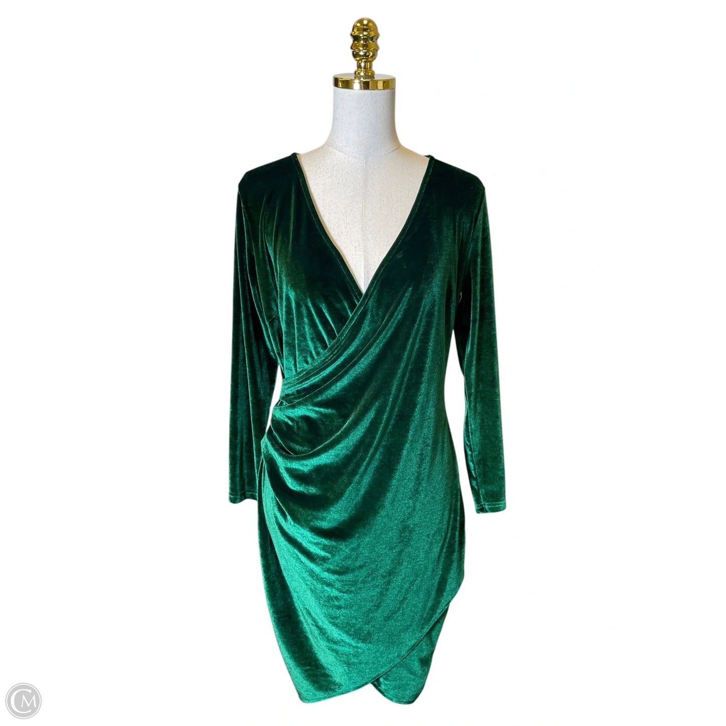 Dress Casual Midi By Clothes Mentor In Green, Size: L