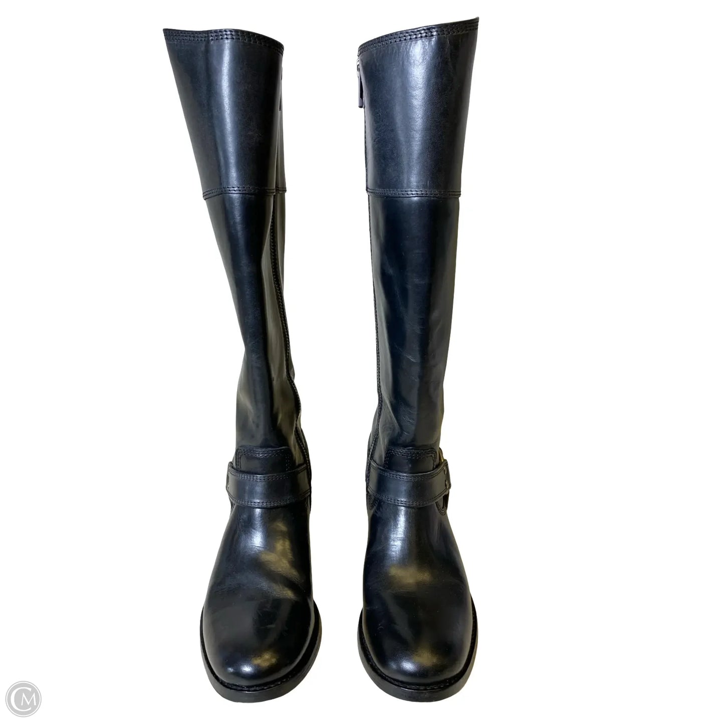 Boots Designer By Frye In Black, Size: 5.5