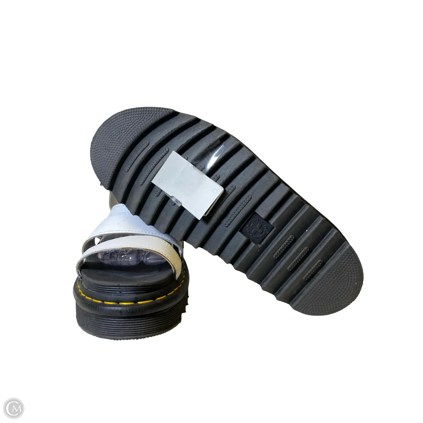 Sandals Designer By Dr Martens In Black & White, Size: 10