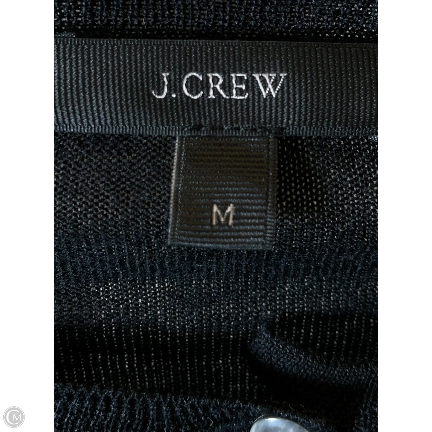 Sweater Cardigan By J. Crew In Black & Blue, Size: M