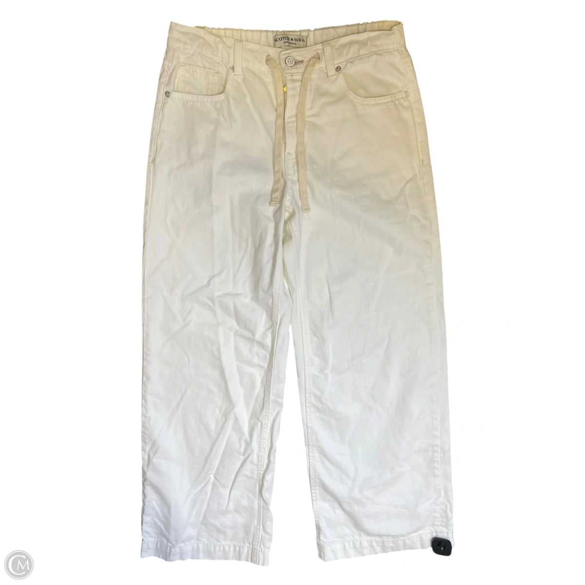 Jeans Wide Leg By Scotch & Soda In White Denim, Size: 6