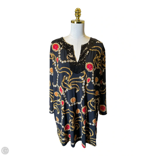 Top 3/4 Sleeve By Slinky Brand In Multi-colored, Size: 2x