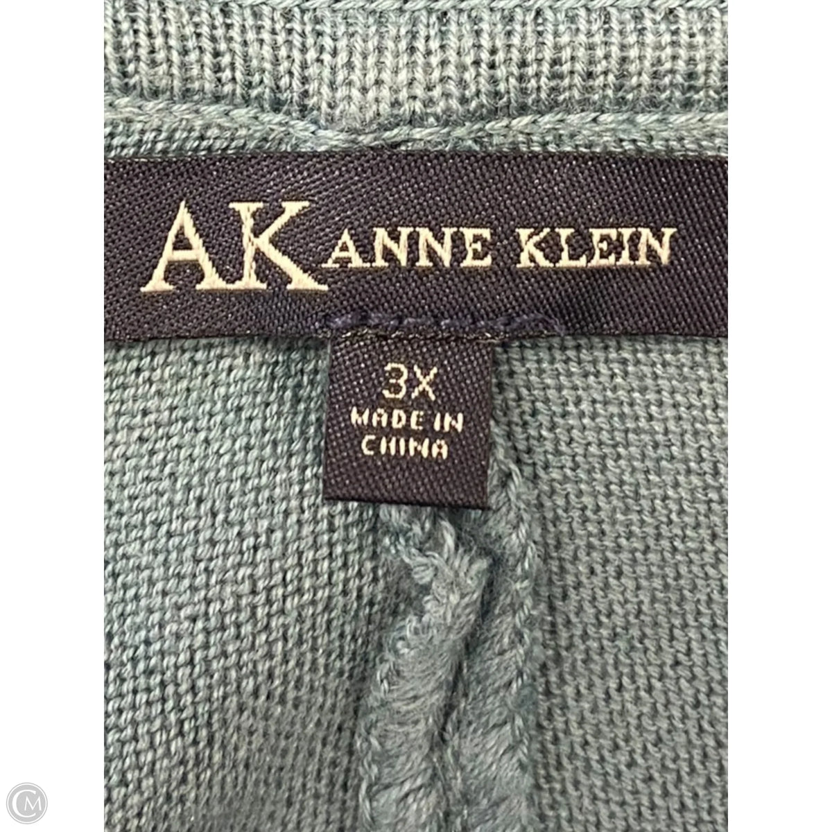 Sweatshirt Collar By Anne Klein In Blue, Size: 3x