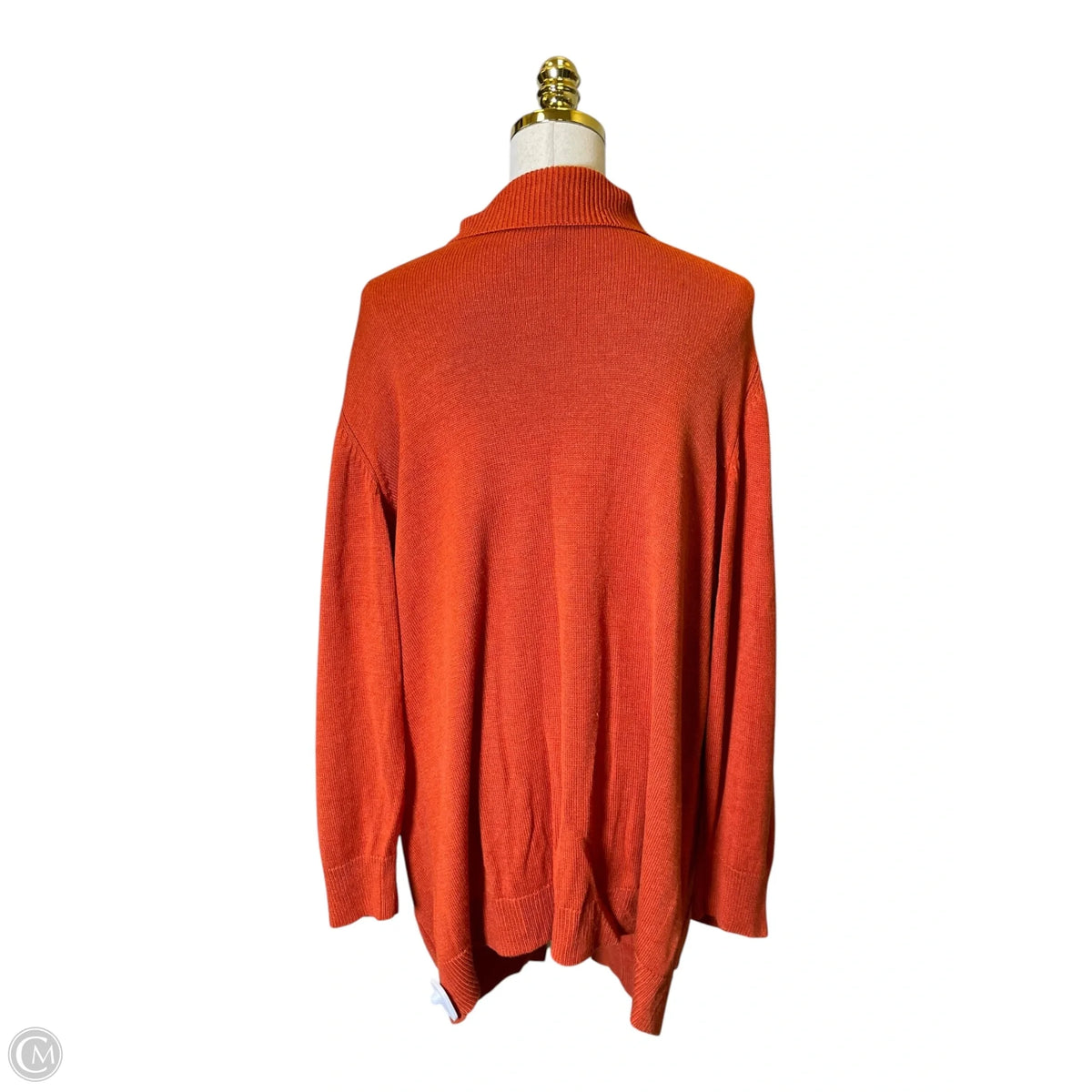 Cardigan Designer By Diane Von Furstenberg In Orange, Size: 3x