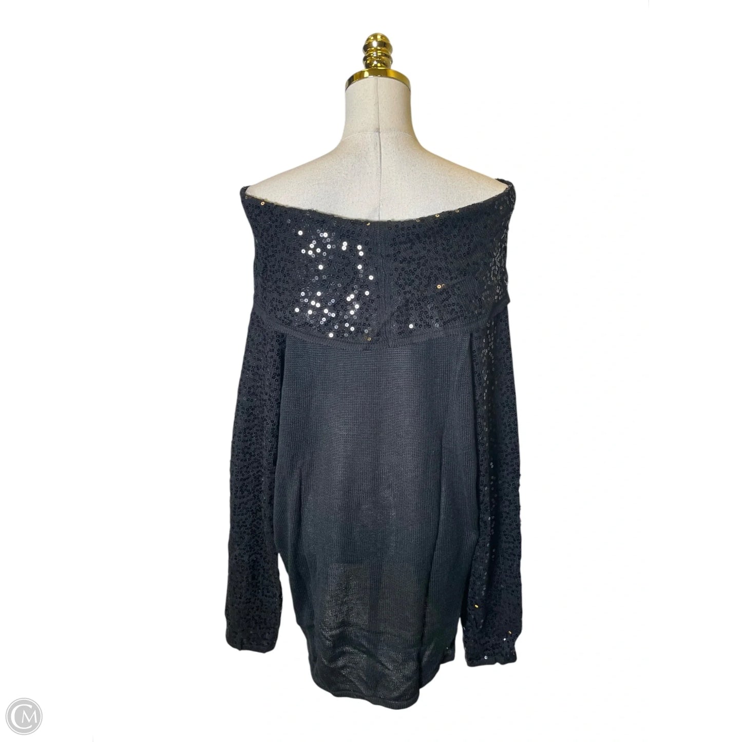 Sweatshirt Collar By Iman In Black, Size: 3x