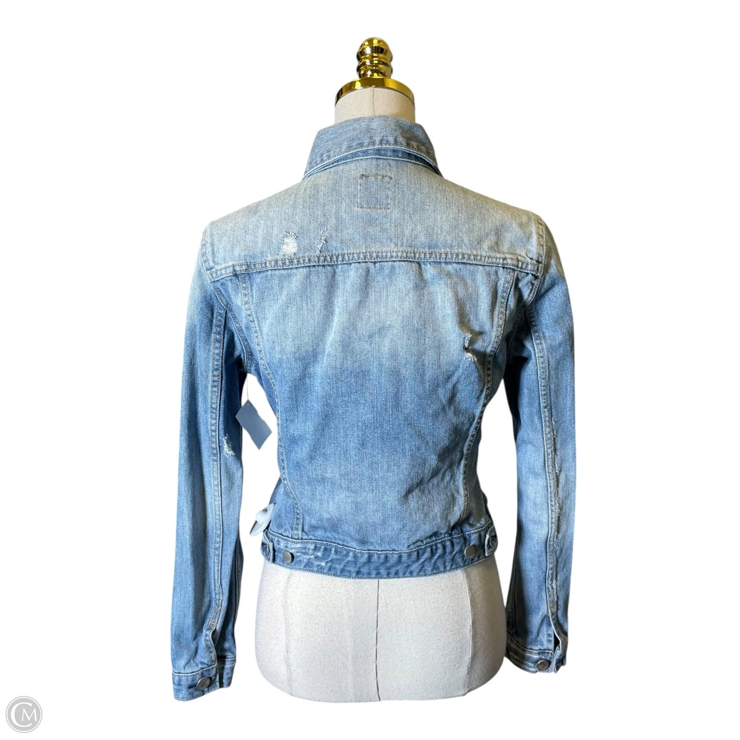 Jacket Denim By Gap In Blue Denim, Size: S