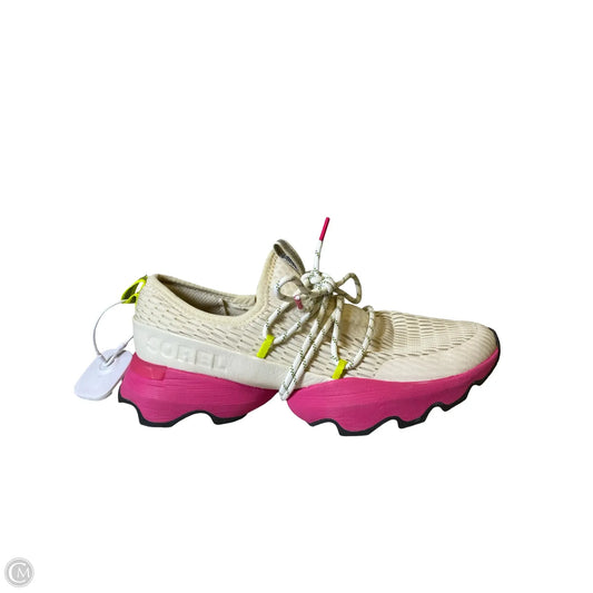 Shoes Athletic By Sorel In Cream & Pink, Size: 8