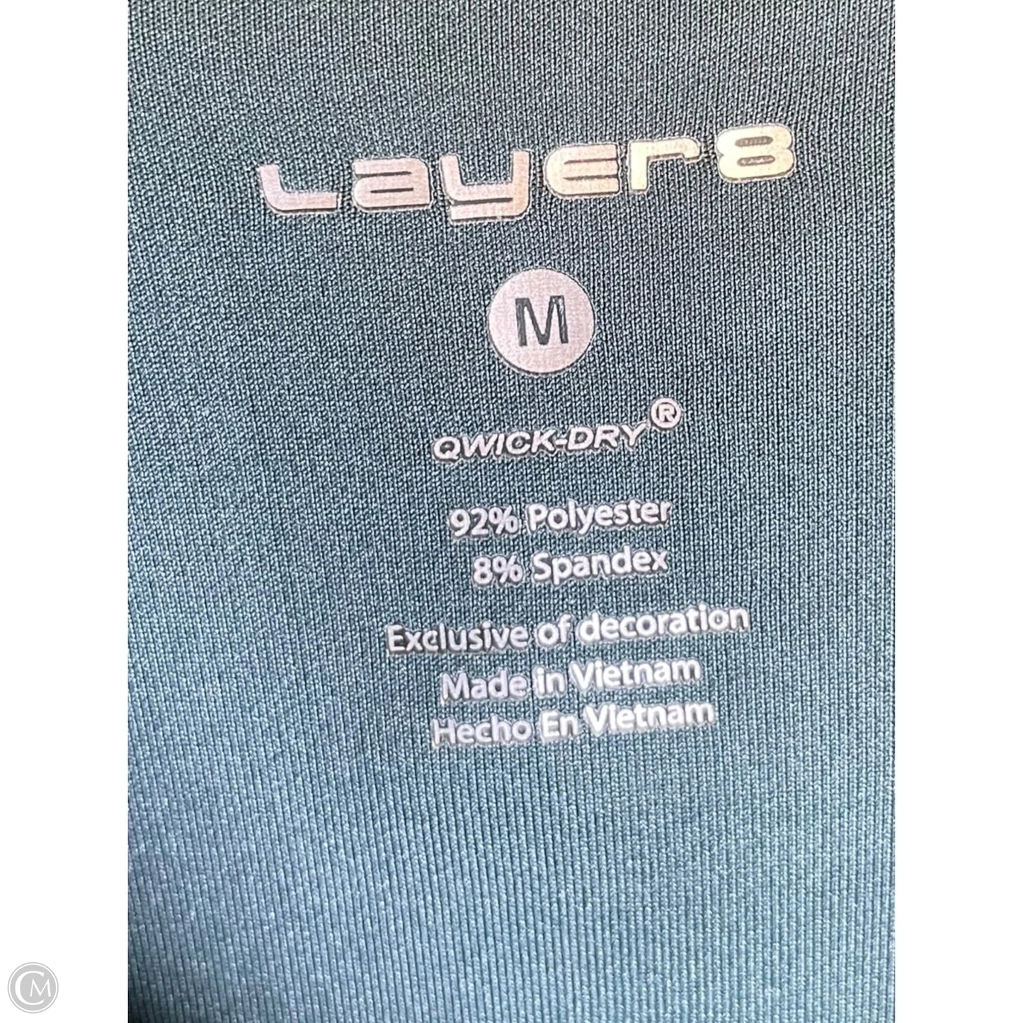 Athletic Jacket By Layer 8 In Green, Size: M