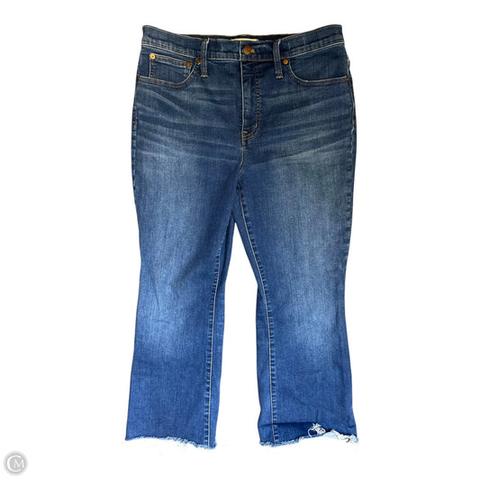 Jeans Cropped By Madewell In Blue Denim, Size: 12