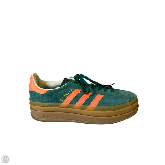 Shoes Sneakers By Adidas In Green & Orange, Size: 6