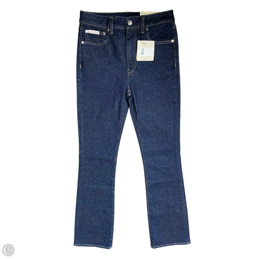 Jeans Boot Cut By Calvin Klein In Blue Denim, Size: 4