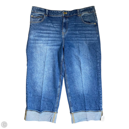 Jeans Wide Leg By Talbots In Blue Denim, Size: 16