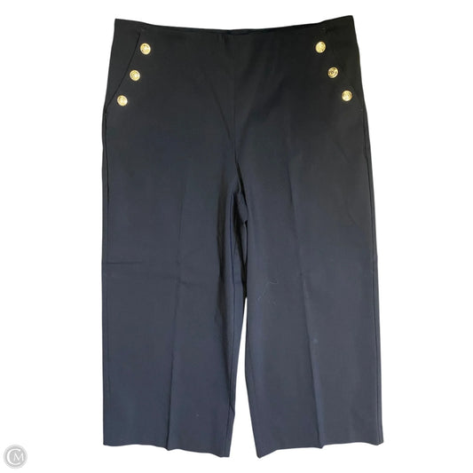 Pants Dress By Chicos In Black & Gold, Size: 14