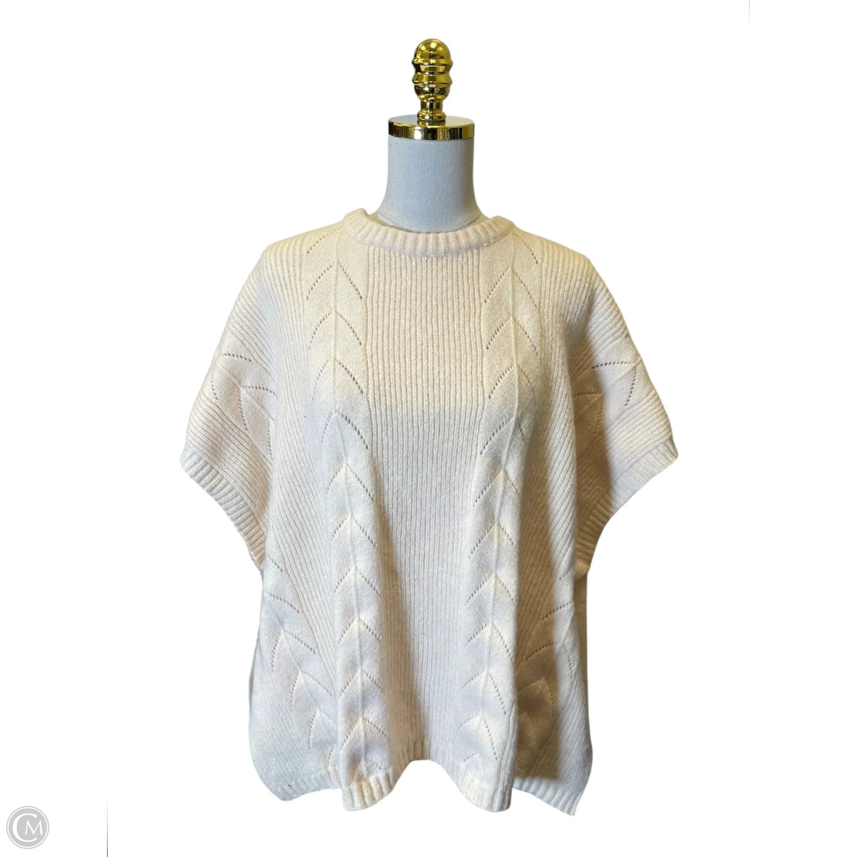Sweater By Loft In Cream, Size: L