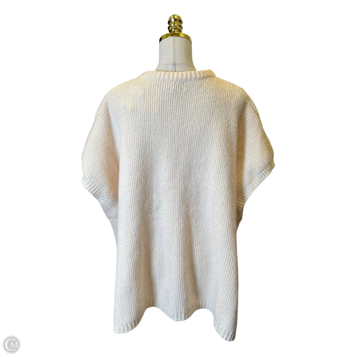Sweater By Loft In Cream, Size: L