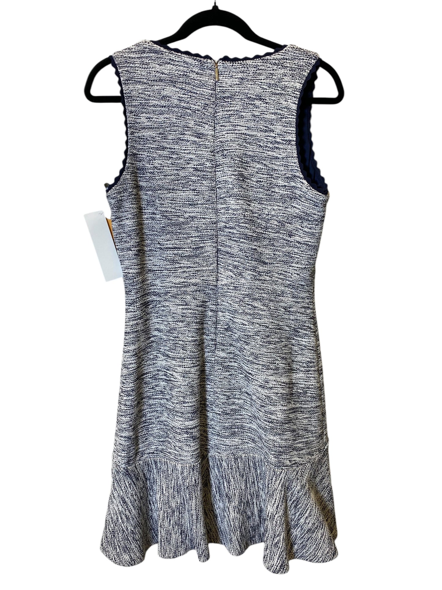 Dress Designer By Karl Lagerfeld In Blue & Grey, Size: 8