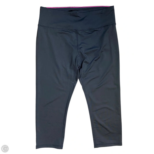 Athletic Leggings Capris By Calvin Klein In Black, Size: L