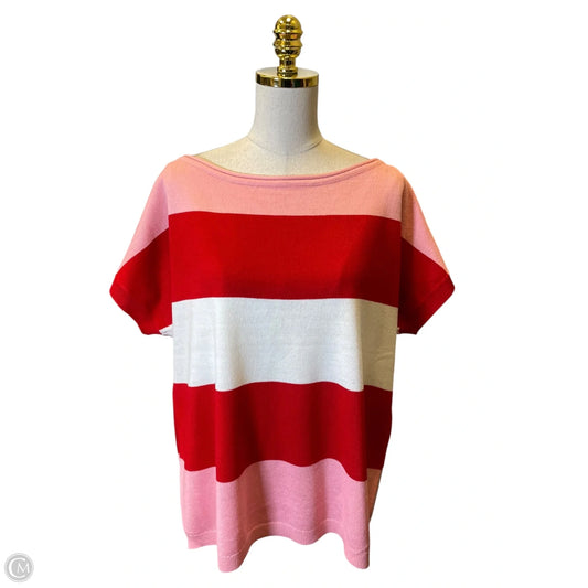 Sweater Short Sleeve By Andree By Unit In Multi-colored, Size: M
