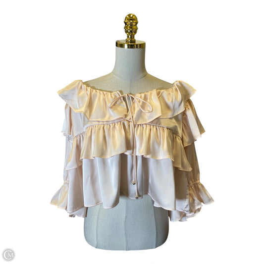 Blouse Long Sleeve By Francesca’s In Pink, Size: Xl