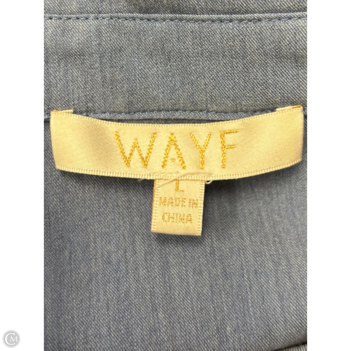 Blouse Long Sleeve By Wayf In Blue, Size: L