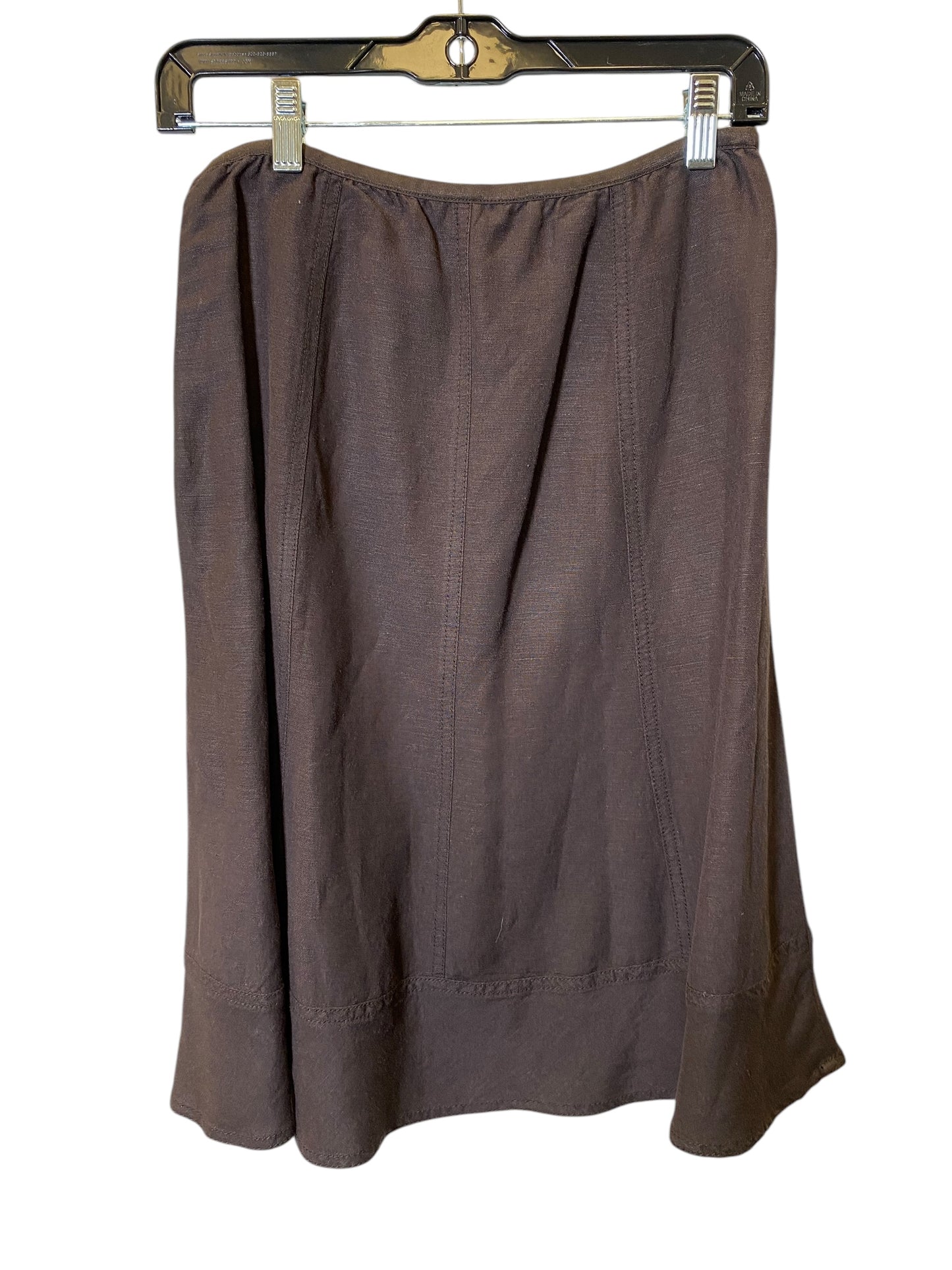 Skirt Midi By Nic + Zoe In Brown, Size: 6