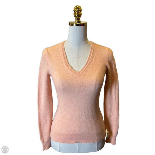 Sweater Cashmere By Lord And Taylor In Orange, Size: M