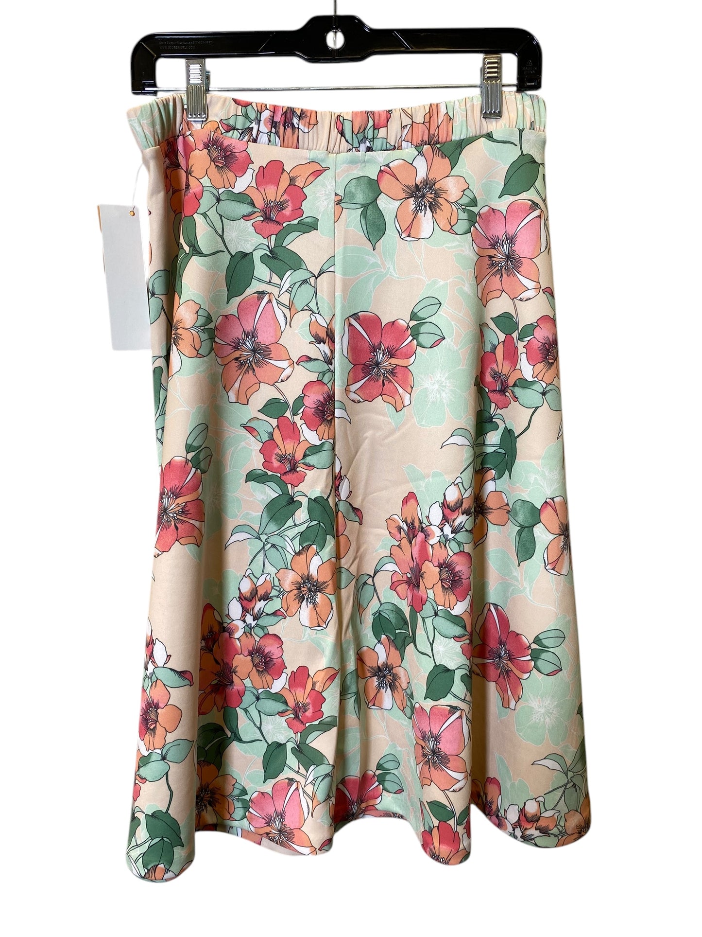 Skirt Midi By Roz And Ali In Floral Print, Size: M