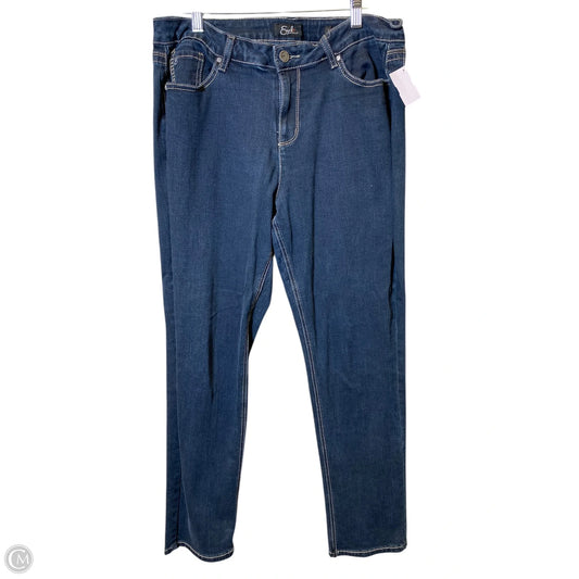 Jeans Skinny By Earl Jean In Navy, Size: 16