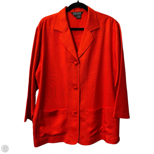 Blazer By Clothes Mentor In Red, Size: M