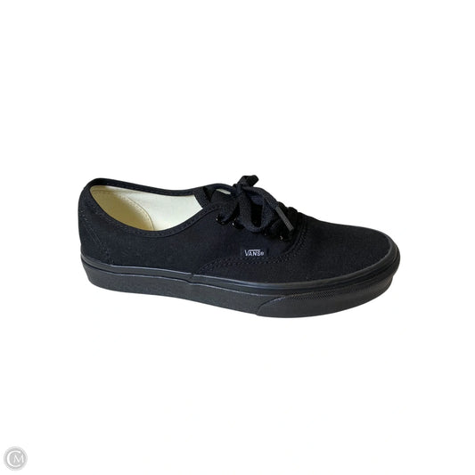 Shoes Sneakers By Vans In Black, Size: 8.5