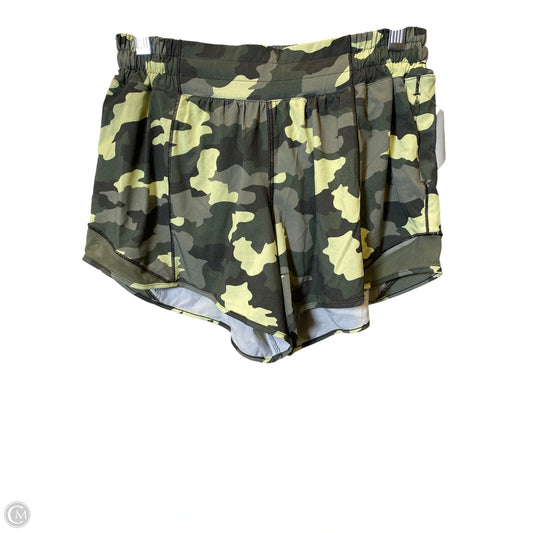 Athletic Shorts By Lululemon In Green, Size: Xs