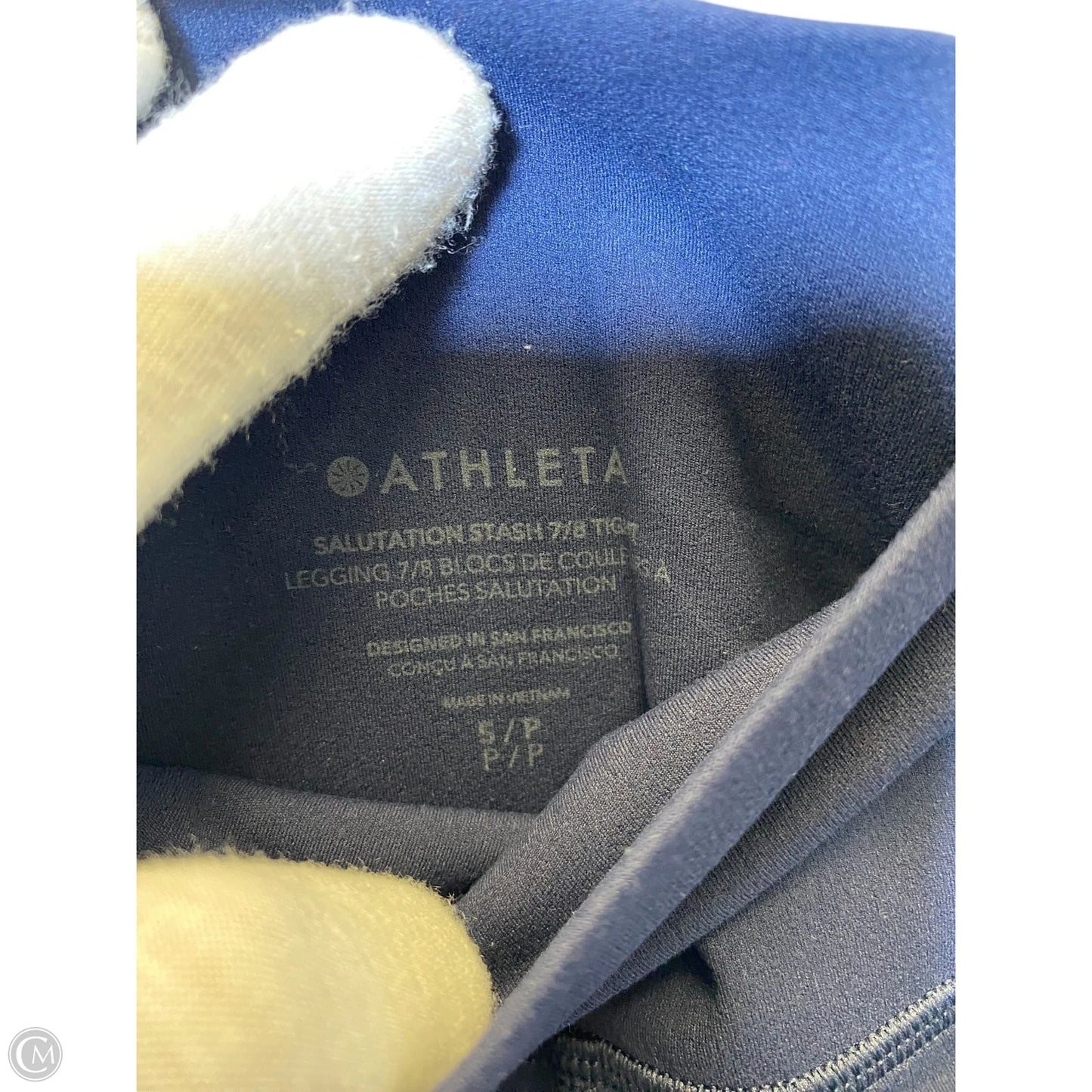 Athletic Leggings By Athleta In Blue & Purple, Size: S