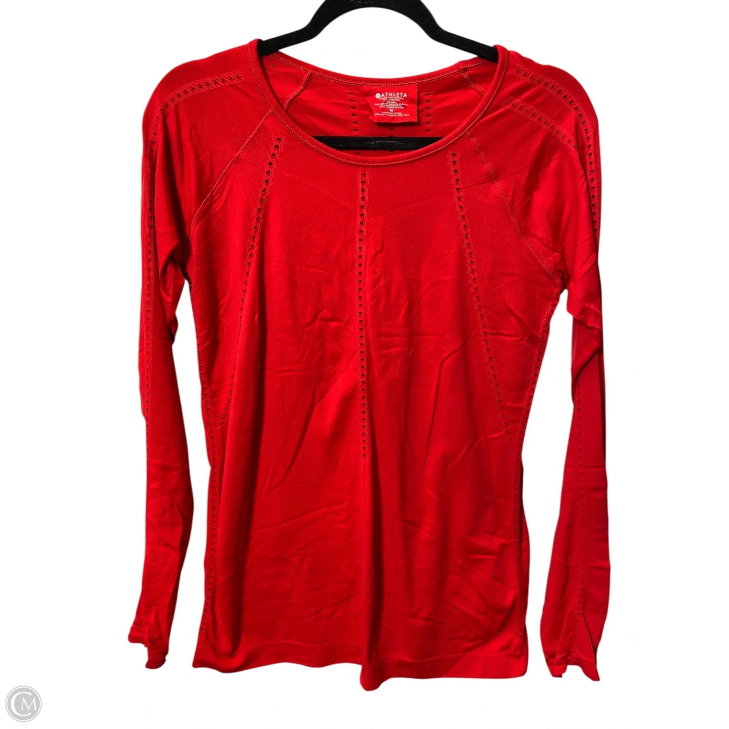 Athletic Top Long Sleeve Crewneck By Athleta In Red, Size: M