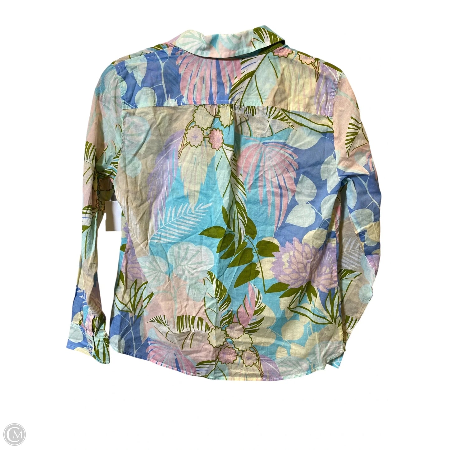 Blouse Long Sleeve By Talbots In Multi-colored, Size: S