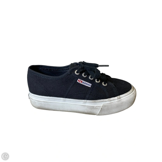 Shoes Sneakers Platform By Superga In Black, Size: 6
