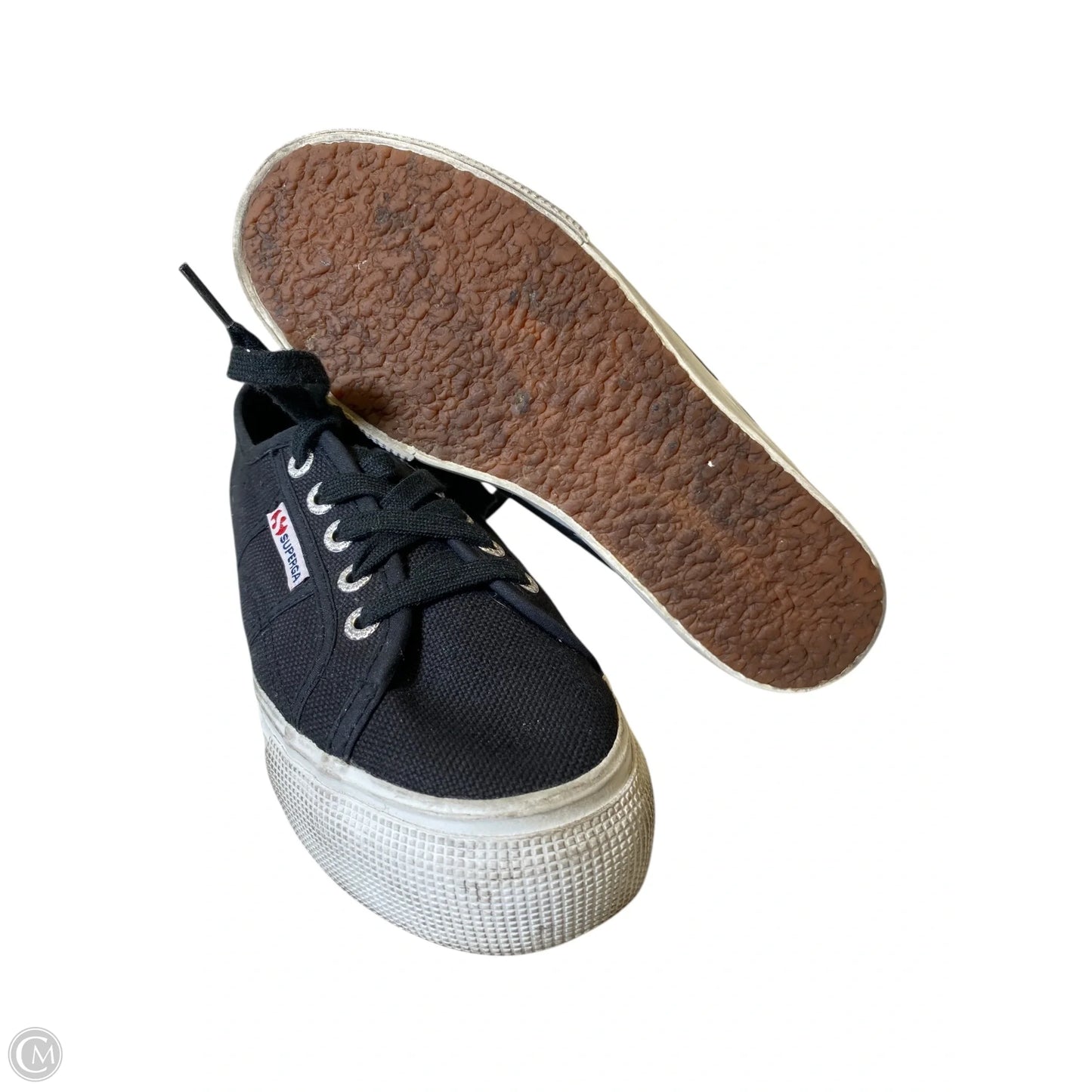 Shoes Sneakers Platform By Superga In Black, Size: 6