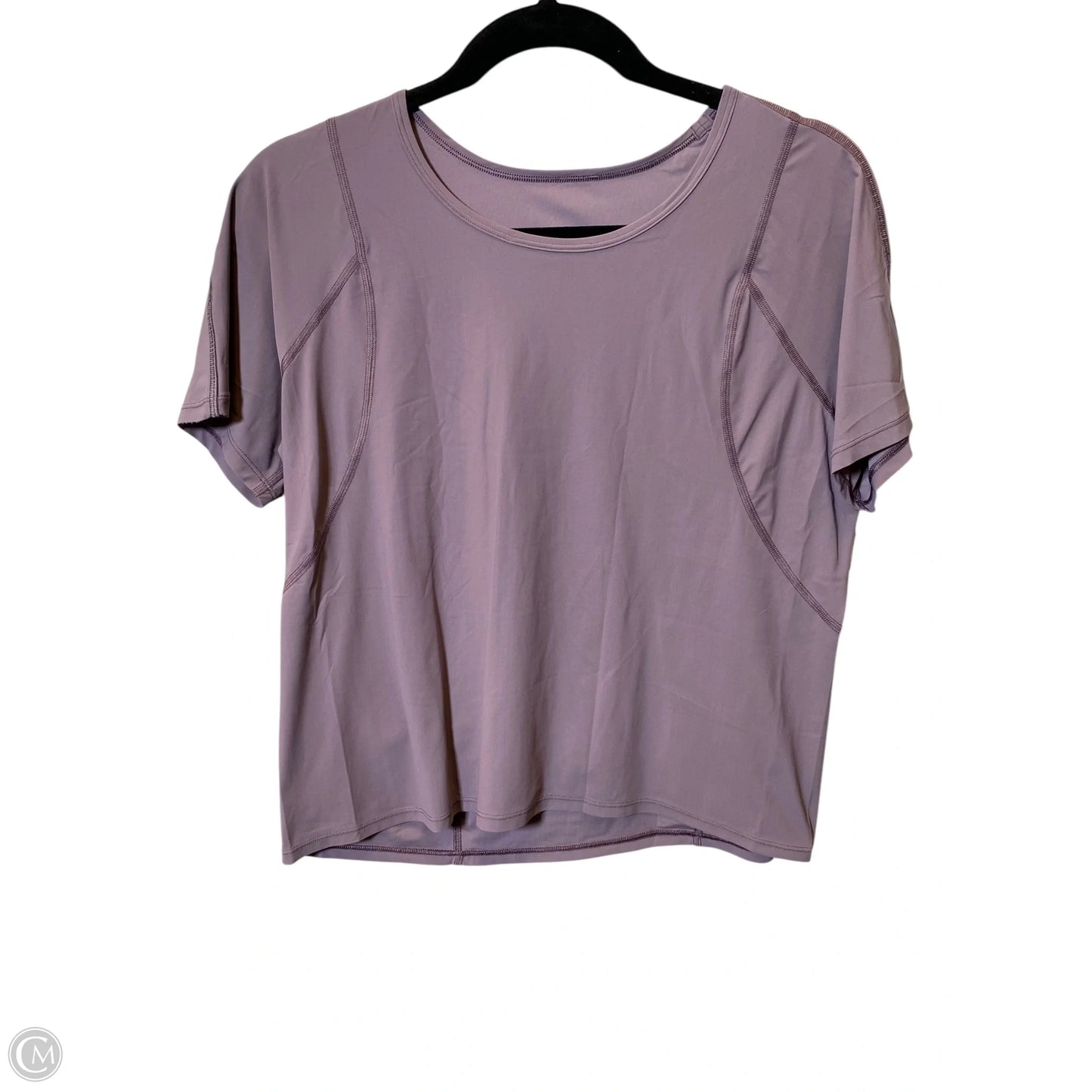 Athletic Top Short Sleeve By Lululemon In Purple, Size: S
