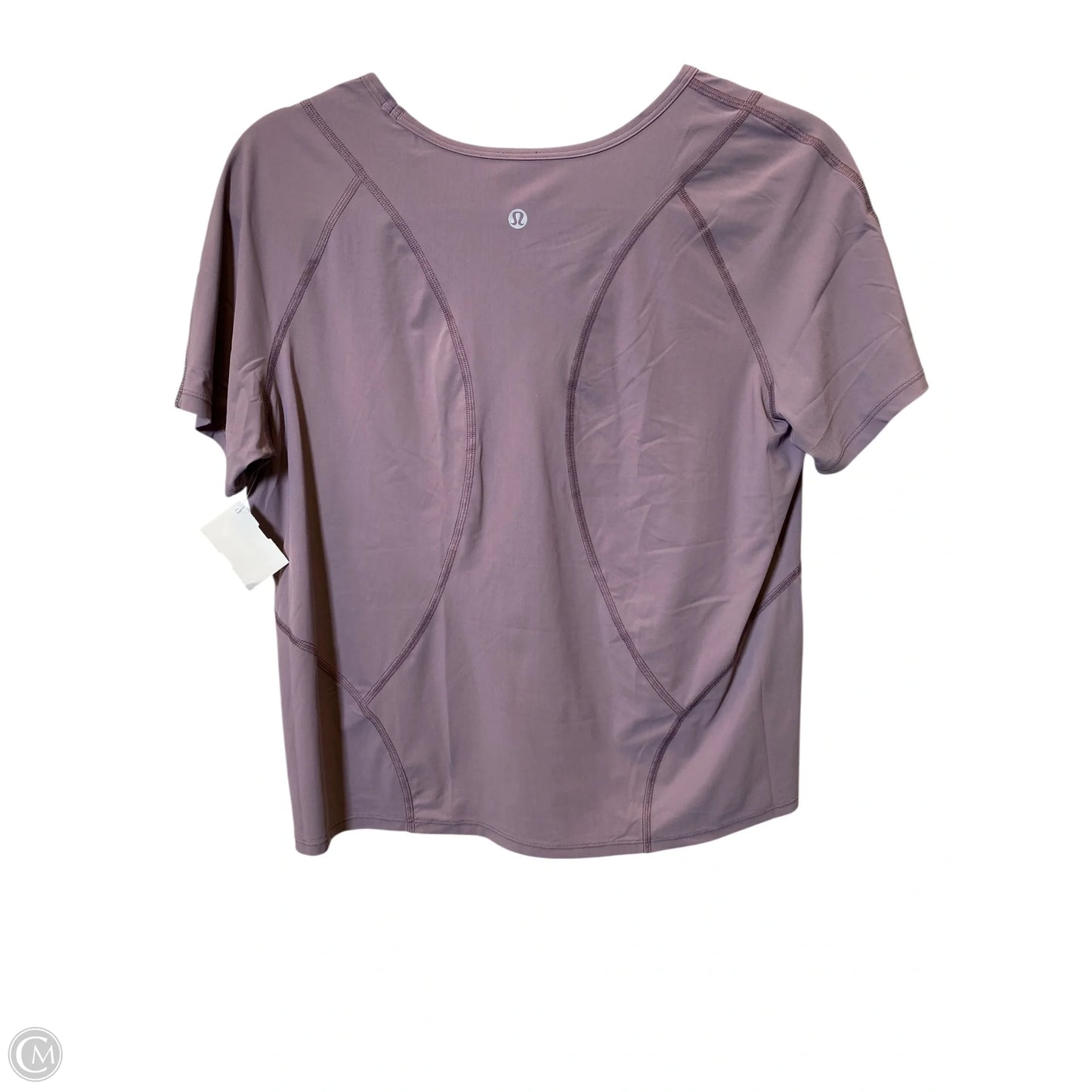 Athletic Top Short Sleeve By Lululemon In Purple, Size: S