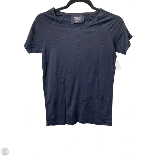 Athletic Top Short Sleeve By Athleta In Black, Size: S